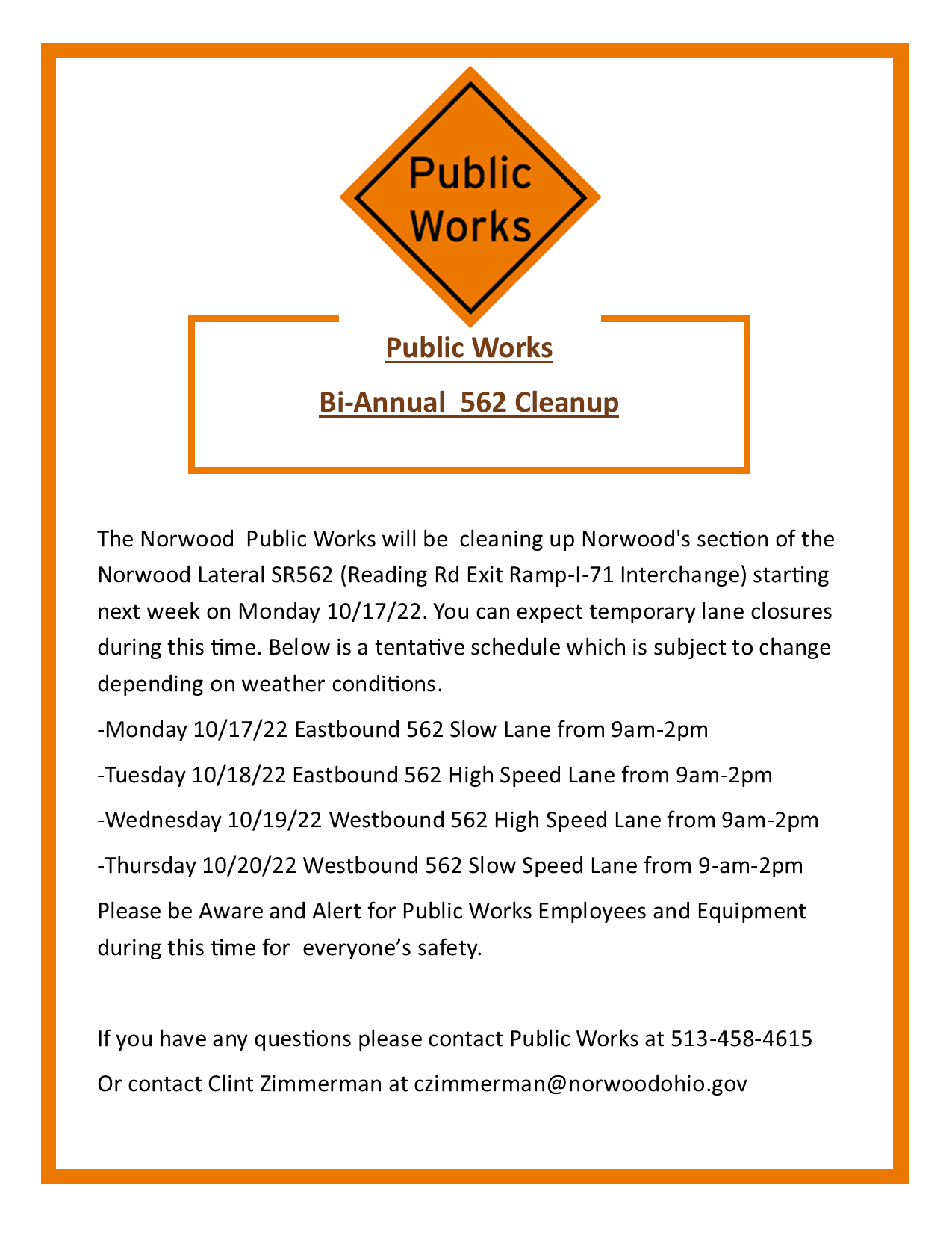 PW Highway Cleanup 10,17,22